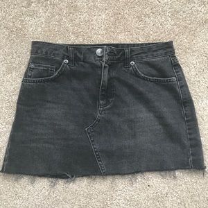 Black jean skirt